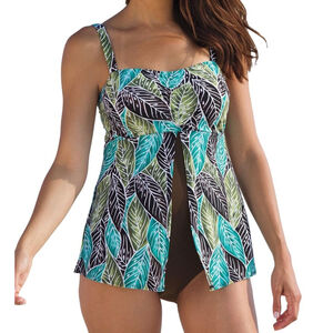 SWIM365 Draped Front One Piece Swimsuit Plus size 26w Excellent Condition